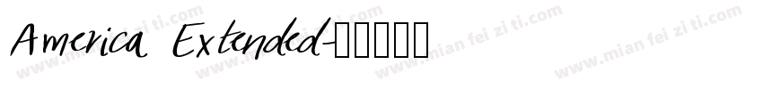 America Extended字体转换